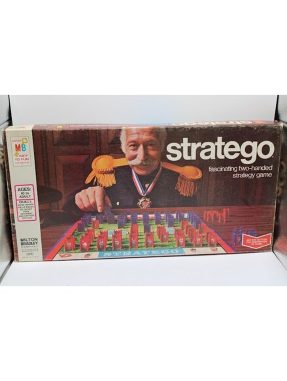 Vintage Milton Bradley Stratego Fascinating Two-Handed Strategy Game